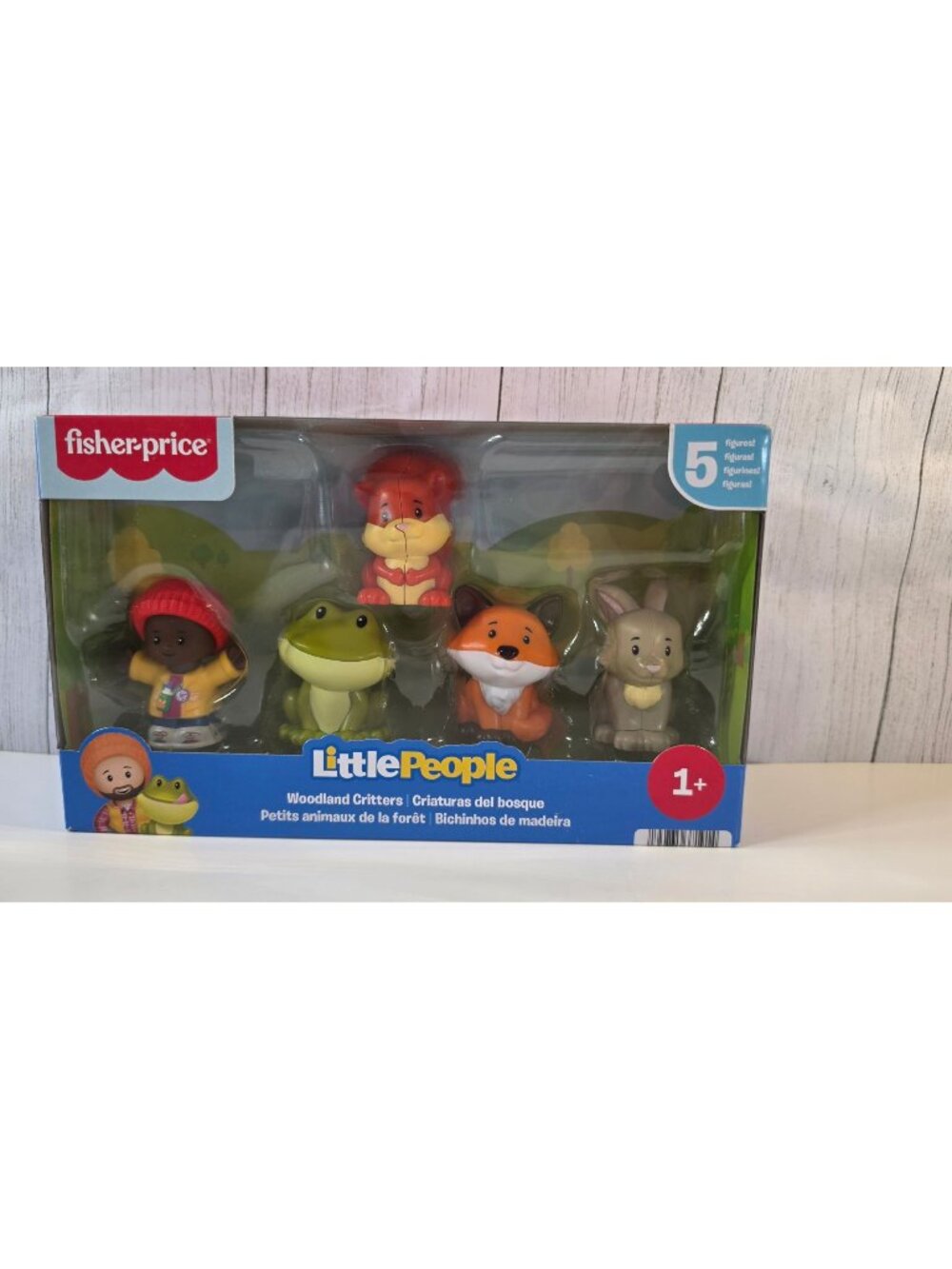 FISHER PRICE LITTLE PEOPLE WOODLAND CRITTERS FOREST ANIMAL 5 FIGURE PACK NIB NEW